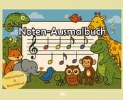 Cover von Noten-Ausmalbuch