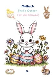 Cover von Malbuch frohe Ostern für die Kleinen ein besonderes Malbuch zur Beschäftigung der kleinen