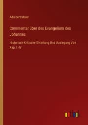 Cover von Commentar über des Evangelium des Johannes