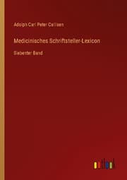 Cover von Medicinisches Schriftsteller-Lexicon