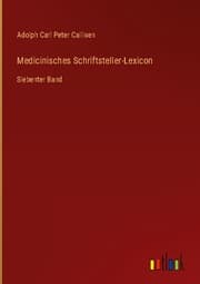 Cover von Medicinisches Schriftsteller-Lexicon
