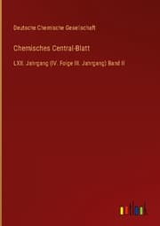 Cover von Chemisches Central-Blatt