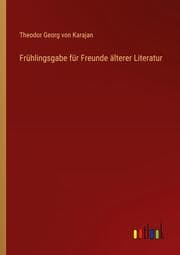 Cover von Frühlingsgabe für Freunde älterer Literatur