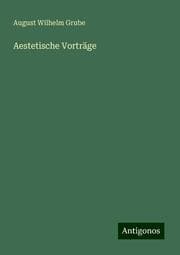 Cover von Aestetische Vorträge