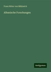 Cover von Albanische Forschungen