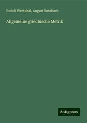 Cover von Allgemeine griechische Metrik