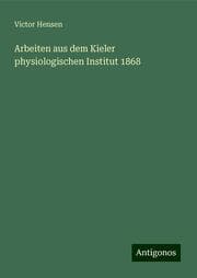 Cover von Arbeiten aus dem Kieler physiologischen Institut 1868