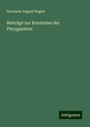 Cover von Beiträge zur Kenntniss der Phryganiden