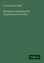 Cover von Beiträge zur Kenntniss und Synonymie der Psociden