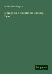 Cover von Beiträge zur Kenntniss der Gattung Najas L.