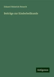 Cover von Beiträge zur Kinderheilkunde
