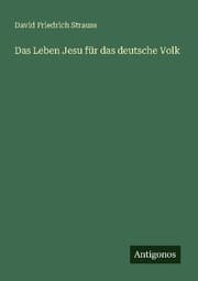 Cover von Das Leben Jesu für das deutsche Volk