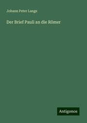 Cover von Der Brief Pauli an die Römer