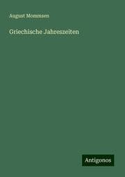Cover von Griechische Jahreszeiten