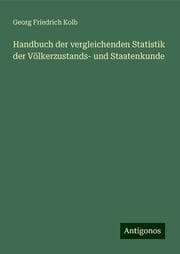 Cover von Handbuch der vergleichenden Statistik der Völkerzustands- und Staatenkunde