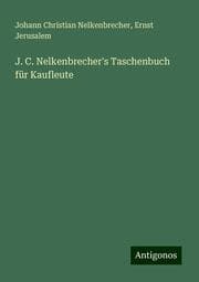 Cover von J. C. Nelkenbrecher's Taschenbuch für Kaufleute