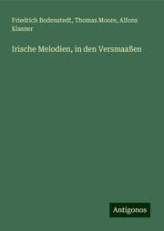 Cover von Irische Melodien, in den Versmaaßen