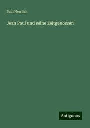 Cover von Jean Paul und seine Zeitgenossen