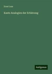 Cover von Kants Analogien der Erfahrung
