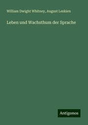 Cover von Leben und Wachsthum der Sprache