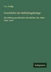 Cover von Geschichte der Befreiungskriege