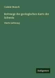 Cover von Beitraege der geologischen Karte der Schweiz