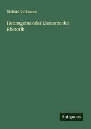 Cover von Hermagoras oder Elemente der Rhetorik