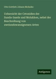 Cover von Uebersicht der Cetoniden der Sunda-Inseln und Molukken, nebst der Beschreibung von zweiundzwanzigneuen Arten