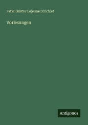 Cover von Vorlesungen