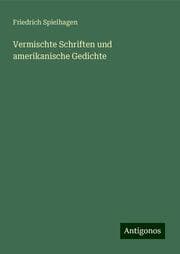 Cover von Vermischte Schriften und amerikanische Gedichte