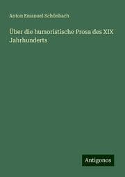 Cover von Über die humoristische Prosa des XIX Jahrhunderts