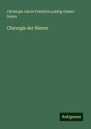 Cover von Chirurgie der Nieren