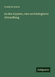 Cover von Zu den Kyprien, eine archäologische Abhandlung