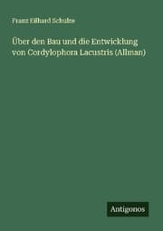 Cover von Über den Bau und die Entwicklung von Cordylophora Lacustris (Allman)