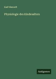 Cover von Physiologie des Kindesalters