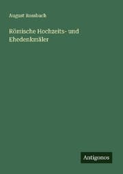 Cover von Römische Hochzeits- und Ehedenkmäler