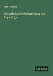 Cover von Die aethiopische Uebersetzung des Physiologus