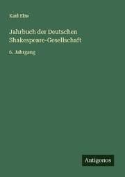 Cover von Jahrbuch der Deutschen Shakespeare-Gesellschaft