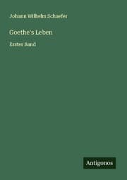 Cover von Goethe's Leben