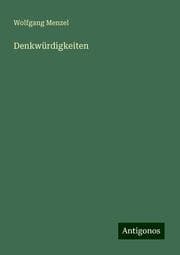 Cover von Denkwürdigkeiten
