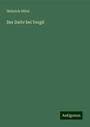 Cover von Der Dativ bei Vergil