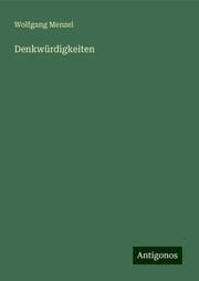 Cover von Denkwürdigkeiten