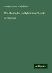 Cover von Handbuch der analytischen Chemie