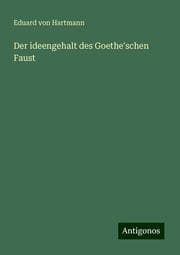 Cover von Der ideengehalt des Goethe'schen Faust