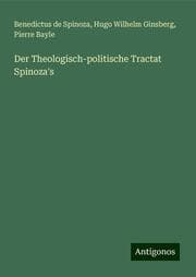 Cover von Der Theologisch-politische Tractat Spinoza's