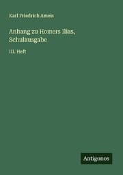 Cover von Anhang zu Homers Ilias, Schulausgabe