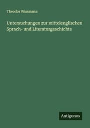 Cover von Untersuchungen zur mittelenglischen Sprach- und Literaturgeschichte