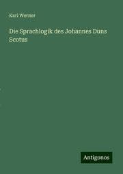 Cover von Die Sprachlogik des Johannes Duns Scotus