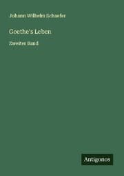 Cover von Goethe's Leben