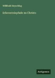 Cover von Erkenntnispfade zu Christo